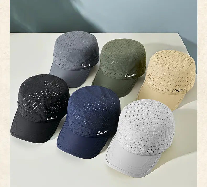 Men UV Cap Black Mesh Perforated 48Hr — feature 11