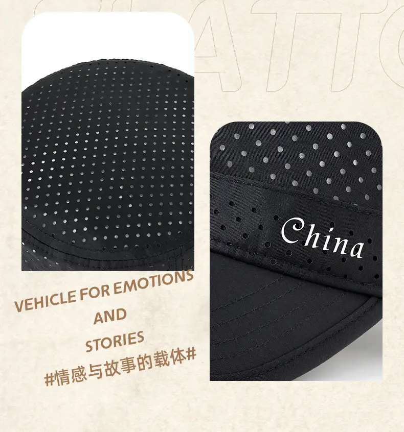 Men UV Cap Black Mesh Perforated 48Hr — feature 13