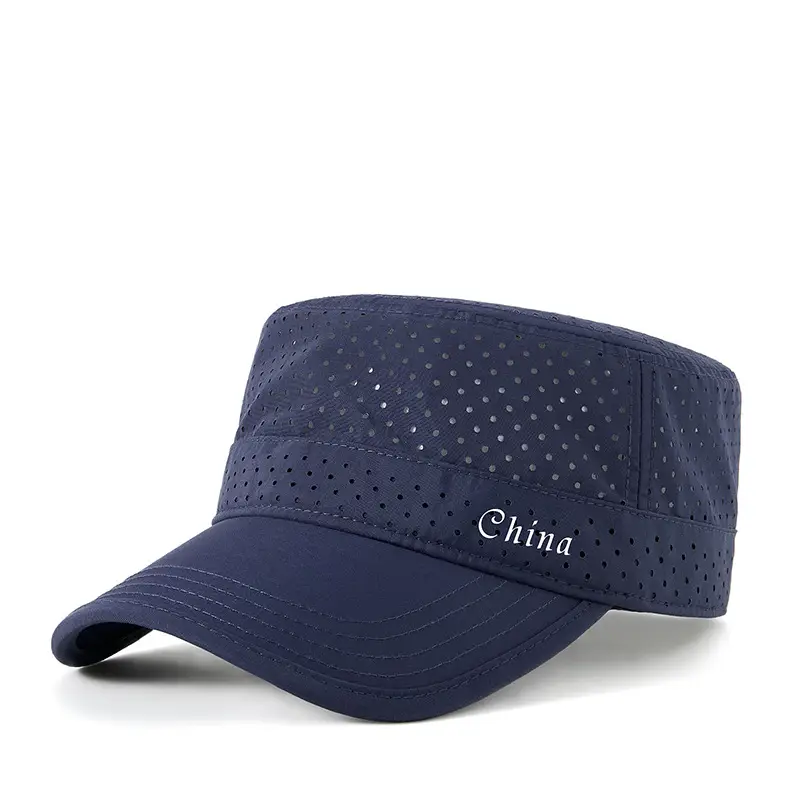 Men UV Cap Black Mesh Perforated 48Hr - Image 2