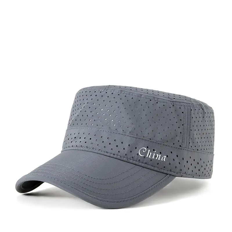 Men UV Cap Black Mesh Perforated 48Hr - Image 3