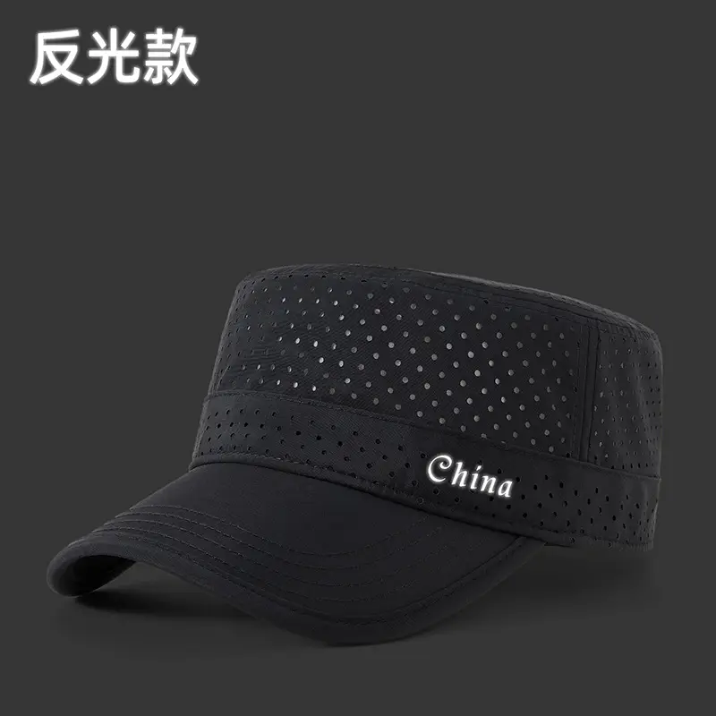 Men UV Cap Black Mesh Perforated 48Hr - Image 7
