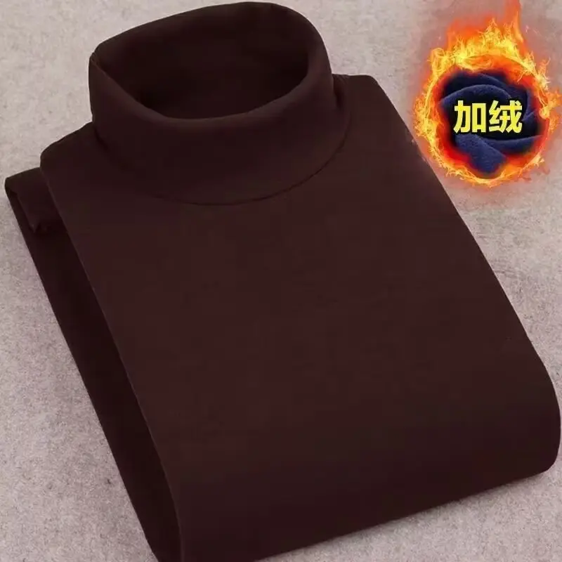 Men's Black Velvet Turtleneck Sweatshirt Set — feature 20