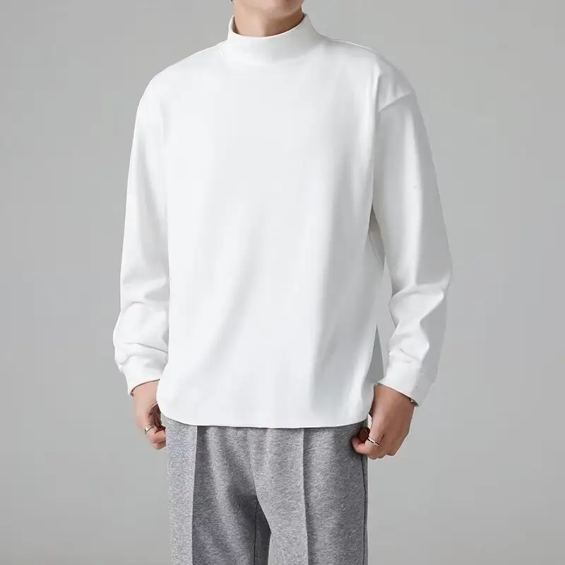 Men's Black Velvet Turtleneck Sweatshirt Set — feature 6