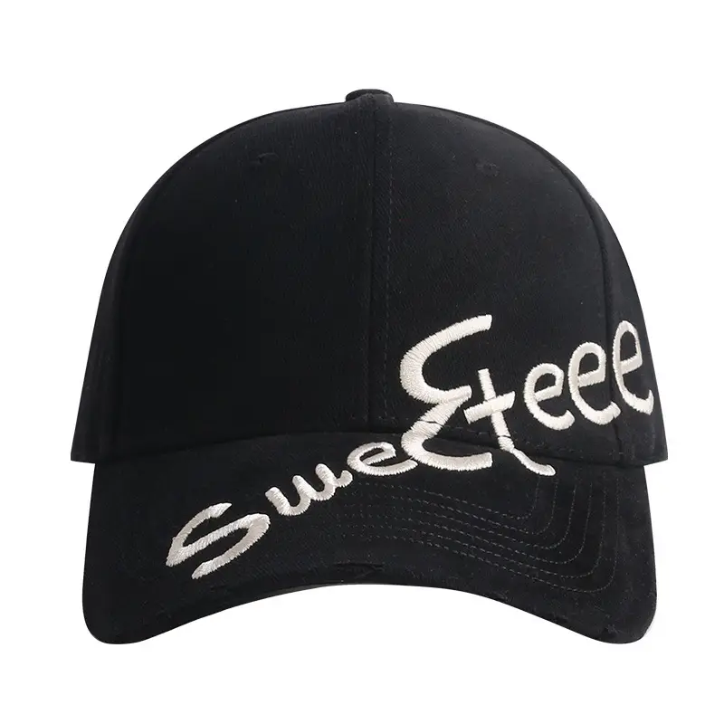 Women's Embroidered Big Head Cap Sunshade All Match - Image 11