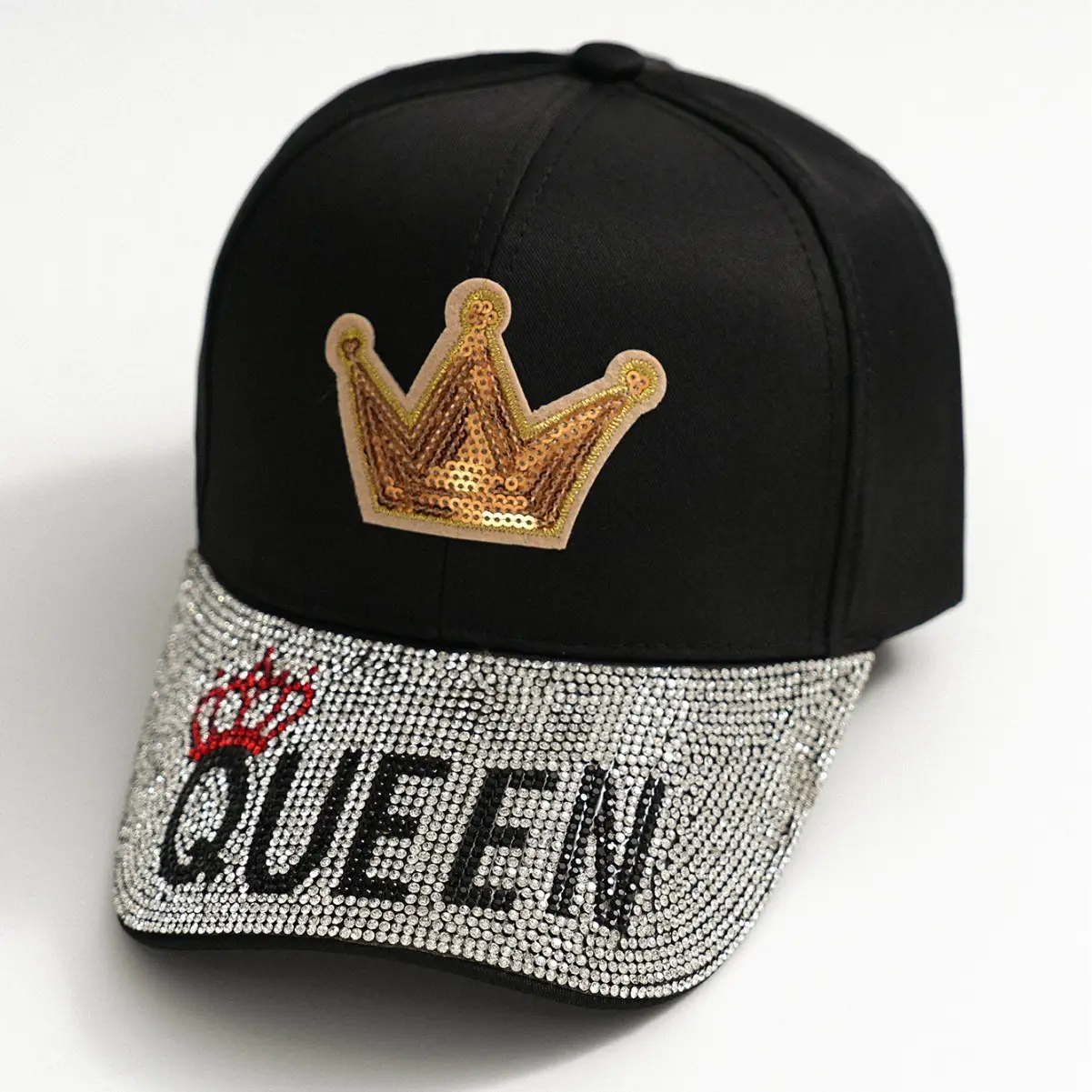 Men Women Queen Crown Baseball Cap Red Diamond Cap - Image 7