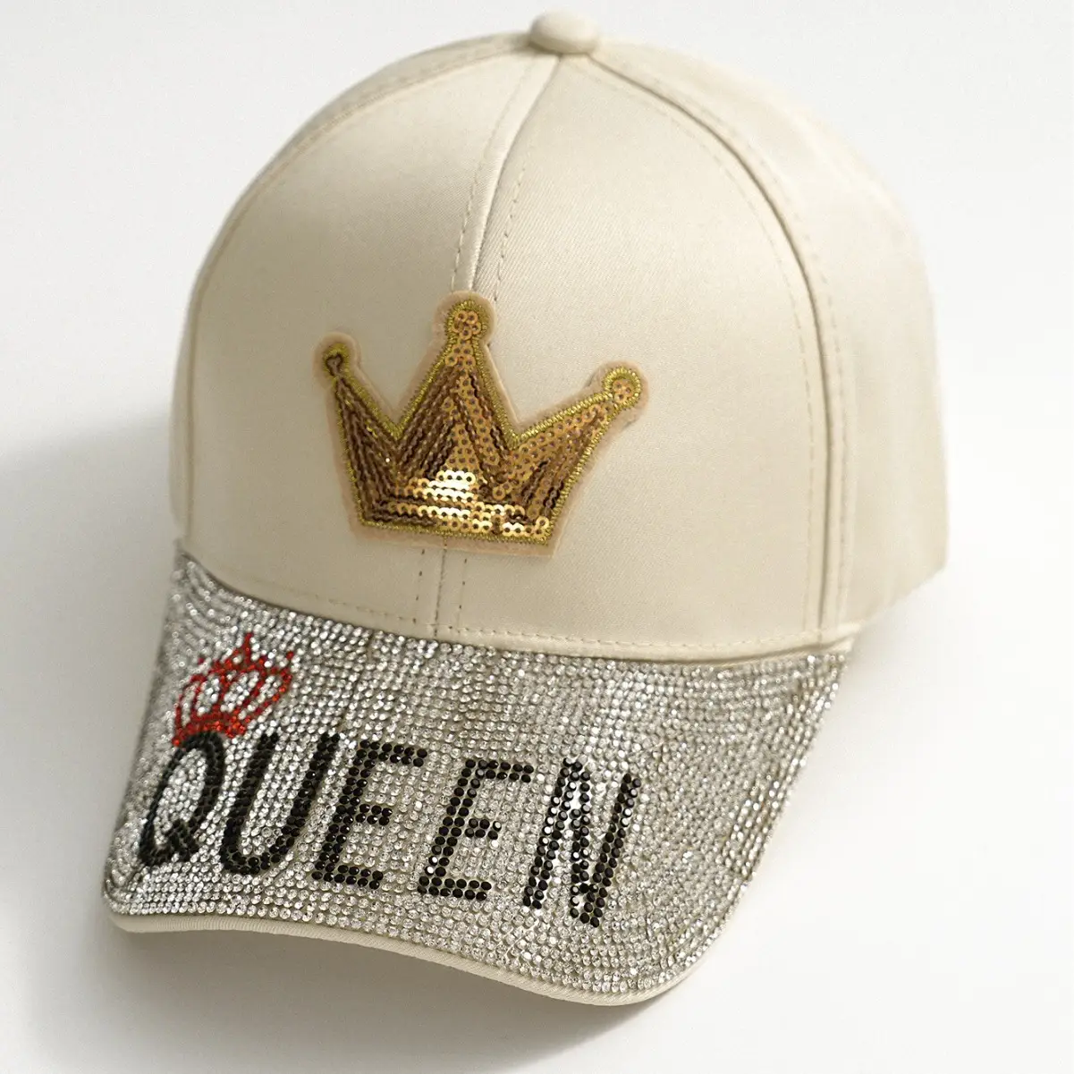 Men Women Queen Crown Baseball Cap Red Diamond Cap - Image 8