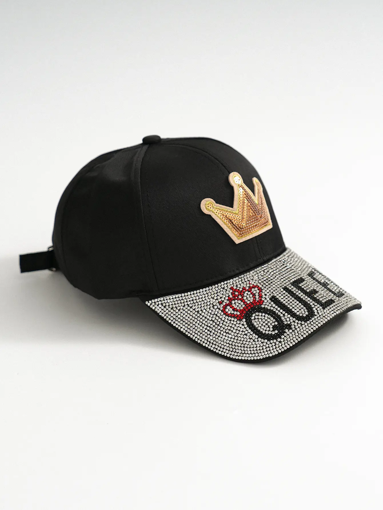 Men Women Queen Crown Baseball Cap Red Diamond Cap — feature 3
