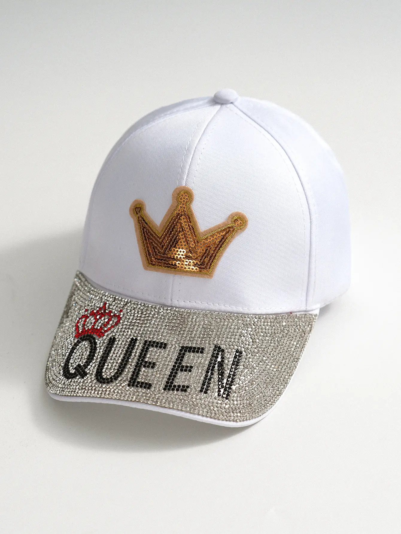 Men Women Queen Crown Baseball Cap Red Diamond Cap — feature 4