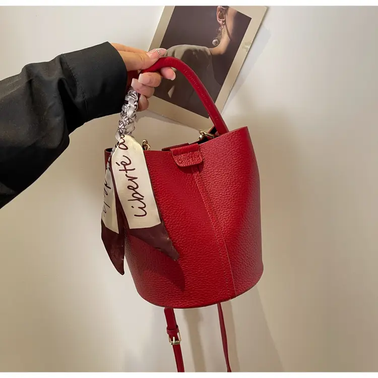 Red Textured Shoulder Bag for Women 2024 — feature 15