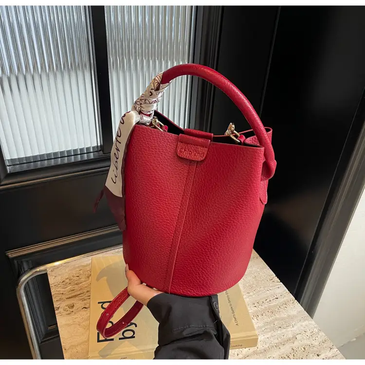 Red Textured Shoulder Bag for Women 2024 — feature 16