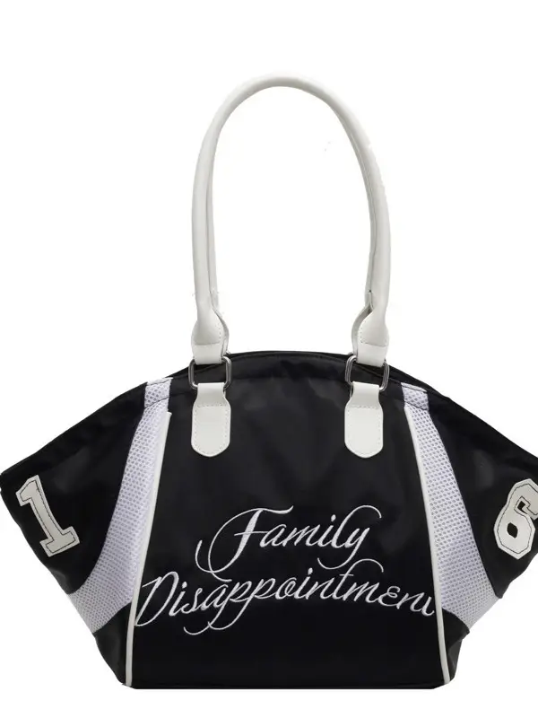 White Embroidered Single Shoulder Tote Bag for Women - Image 8
