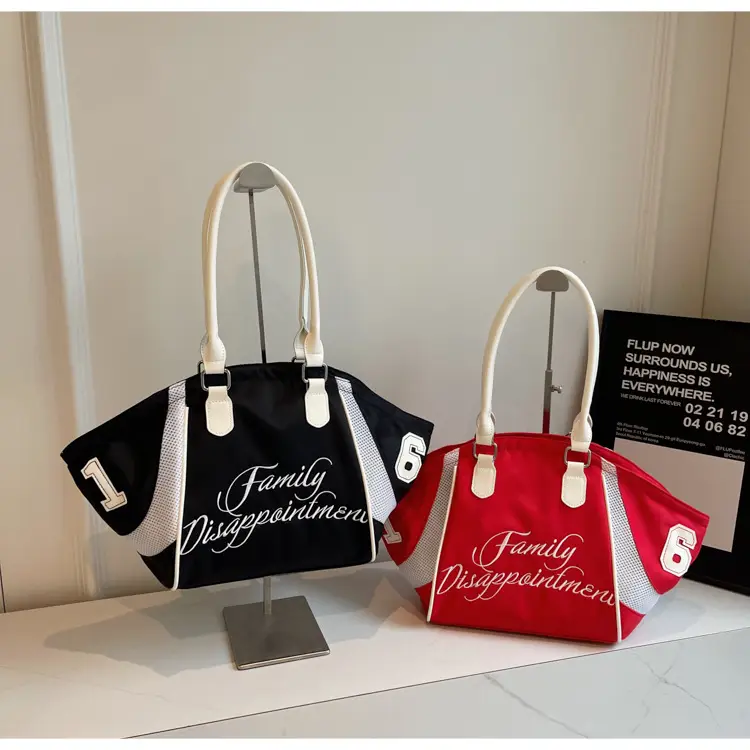White Embroidered Single Shoulder Tote Bag for Women — feature 17