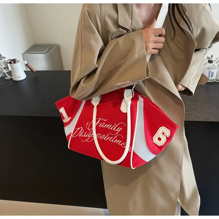 White Embroidered Single Shoulder Tote Bag for Women — feature 24