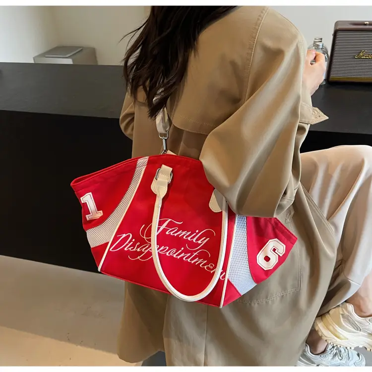 White Embroidered Single Shoulder Tote Bag for Women — feature 27