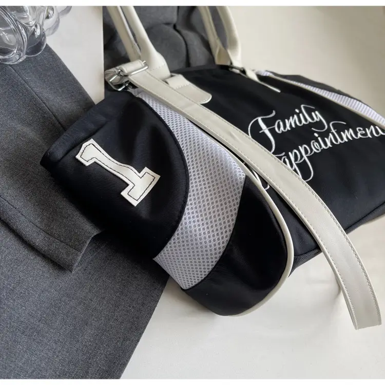 White Embroidered Single Shoulder Tote Bag for Women — feature 8