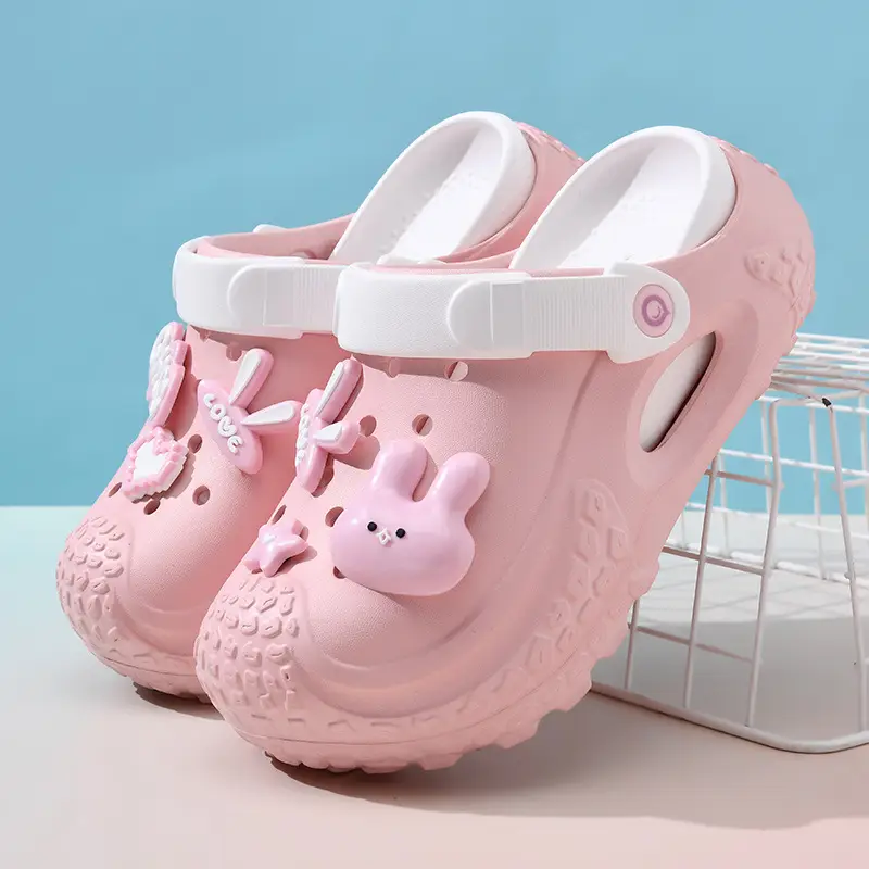 Women's Pink Cartoon Hole Sandals Summer - Image 2