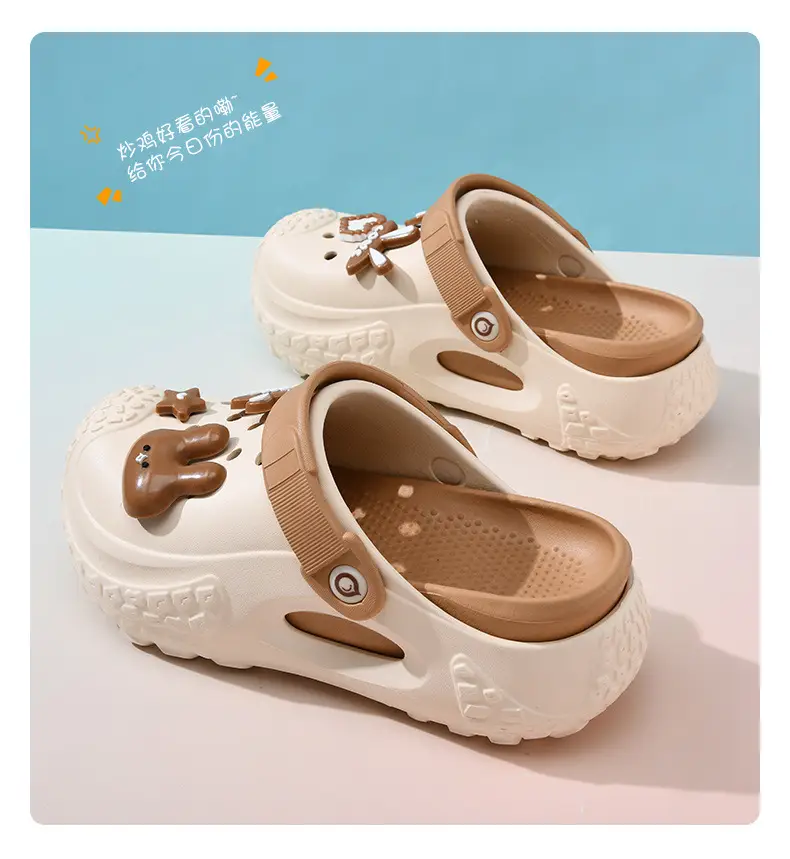Women's Pink Cartoon Hole Sandals Summer β feature 12