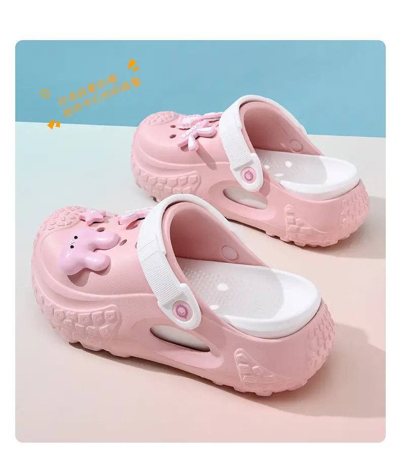 Women's Pink Cartoon Hole Sandals Summer β feature 17