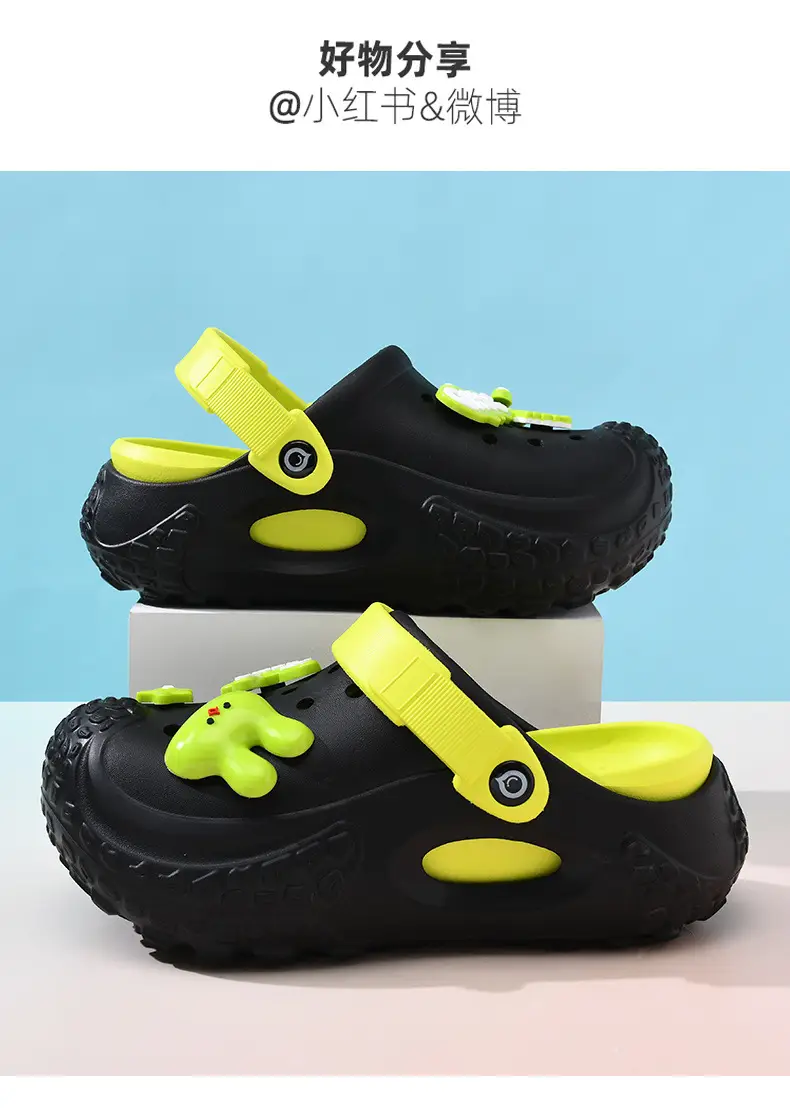 Women's Pink Cartoon Hole Sandals Summer β feature 19