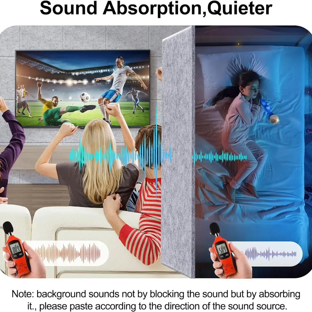 Felt Sound-Absorbing Panel Polyester Fiber Soundproof Cotton Foam Panel Insulation Silencer Insulation Wall Decoration Wholesale Noise Reduction