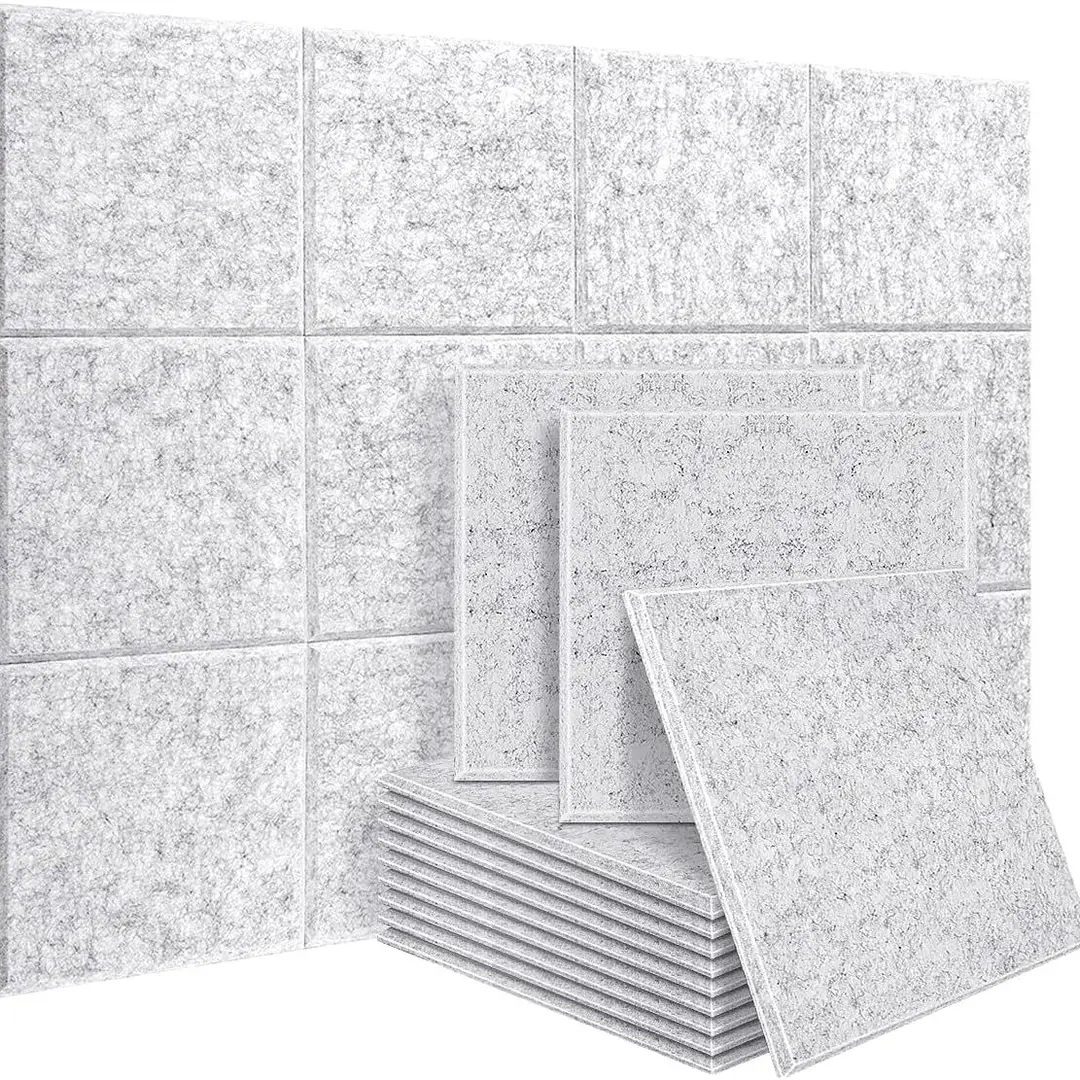 Felt Sound-Absorbing Panel Polyester Fiber Soundproof Cotton Foam Panel Insulation Silencer Insulation Wall Decoration Wholesale Noise Reduction