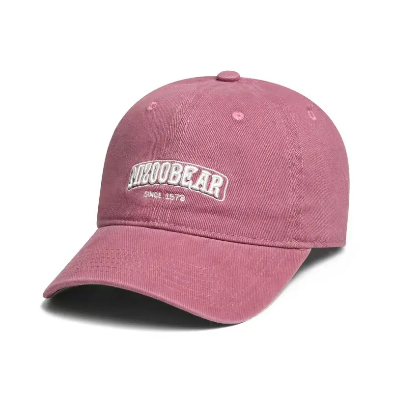 Women Pink Baseball Cap with "NOOBYBEAR" Embroidery - Image 2