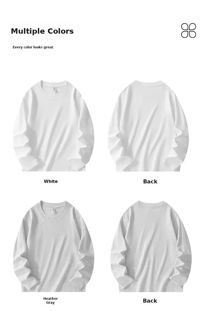 Women White Long Sleeve Cotton T-Shirt — feature 13