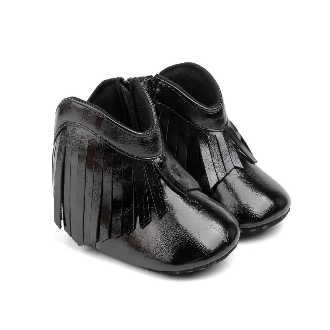 Foreign trade spring and autumn new toddler shoes bright fashion baby cowboy boots men's and women's baby shoes baby shoes