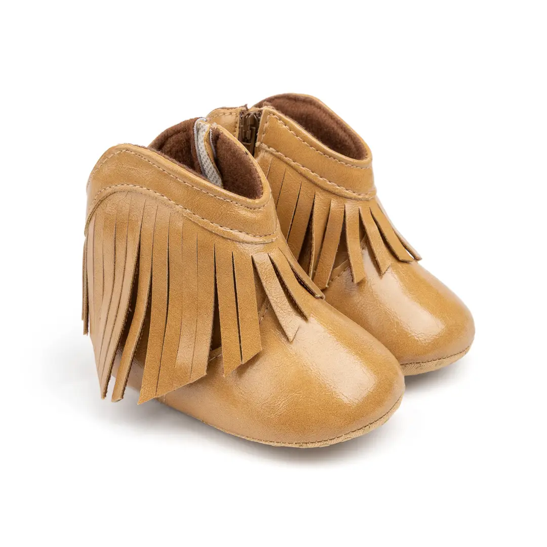 Foreign trade spring and autumn new toddler shoes bright fashion baby cowboy boots men's and women's baby shoes baby shoes - Image 2