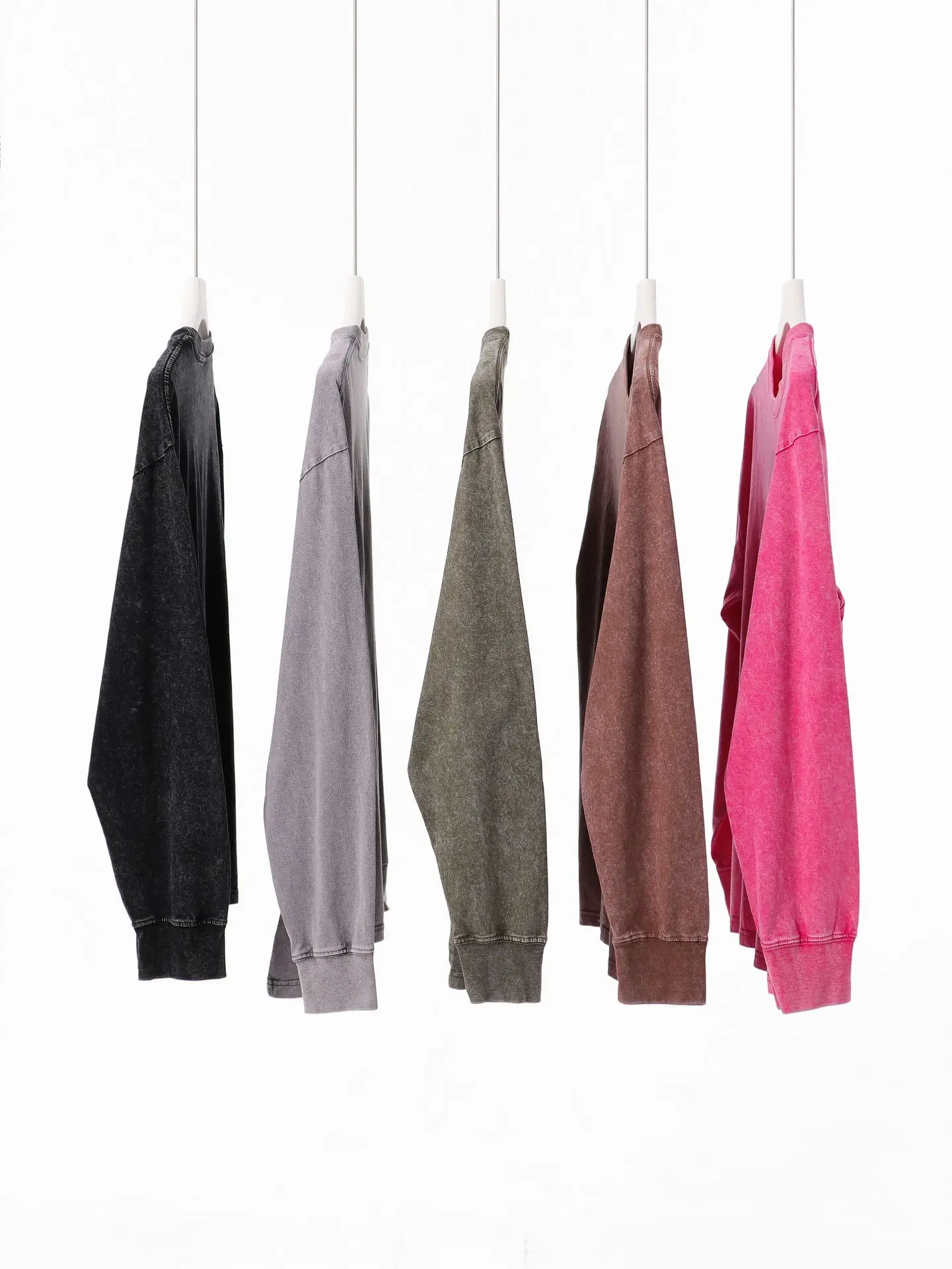 Heavy Cotton Crew Neck T-Shirt Retro Base Wholesale