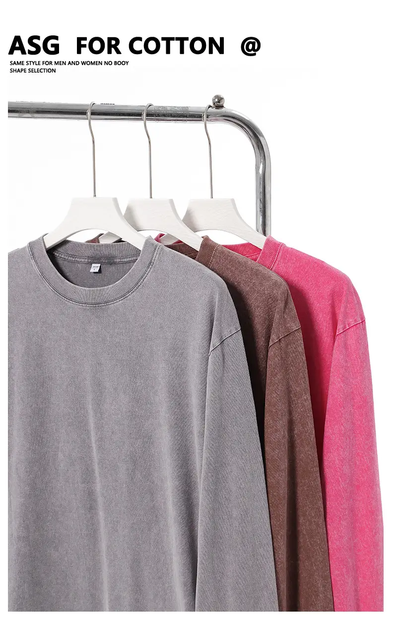 Heavy Cotton Crew Neck T-Shirt Retro Base Wholesale — feature 6