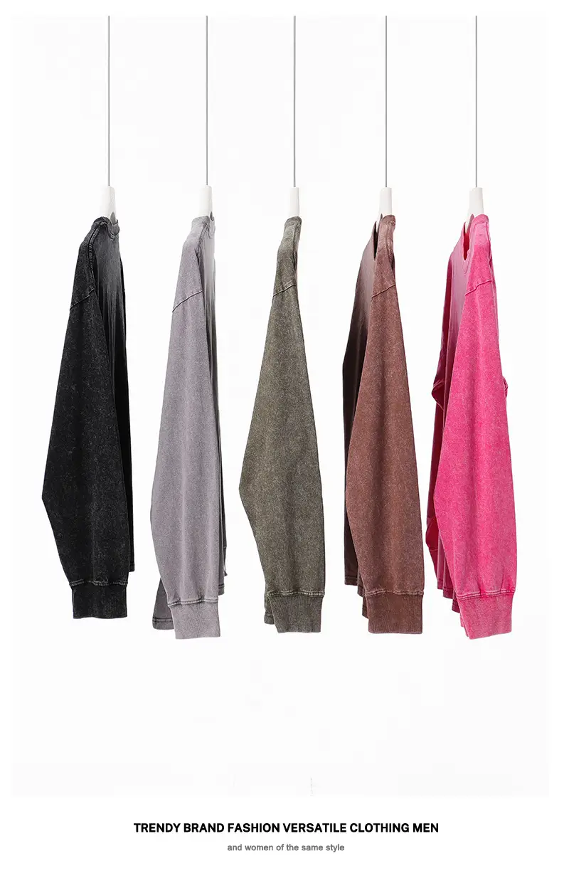 Heavy Cotton Crew Neck T-Shirt Retro Base Wholesale — feature 7