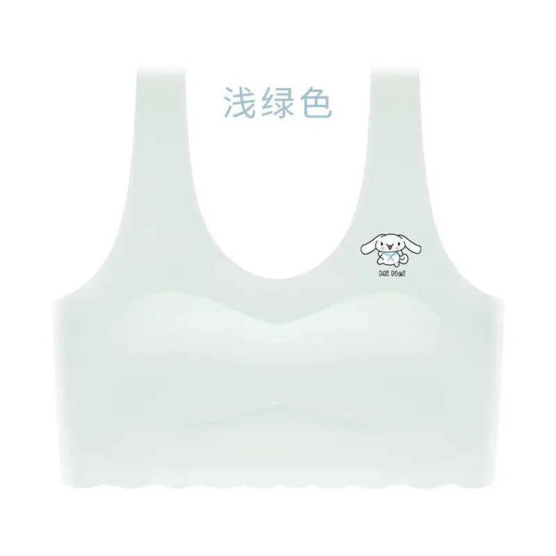 Sports Bra, Puberty Girls' Development Period Girls' Vest with Breast Pads, Girls' Anti-Exposure Vest