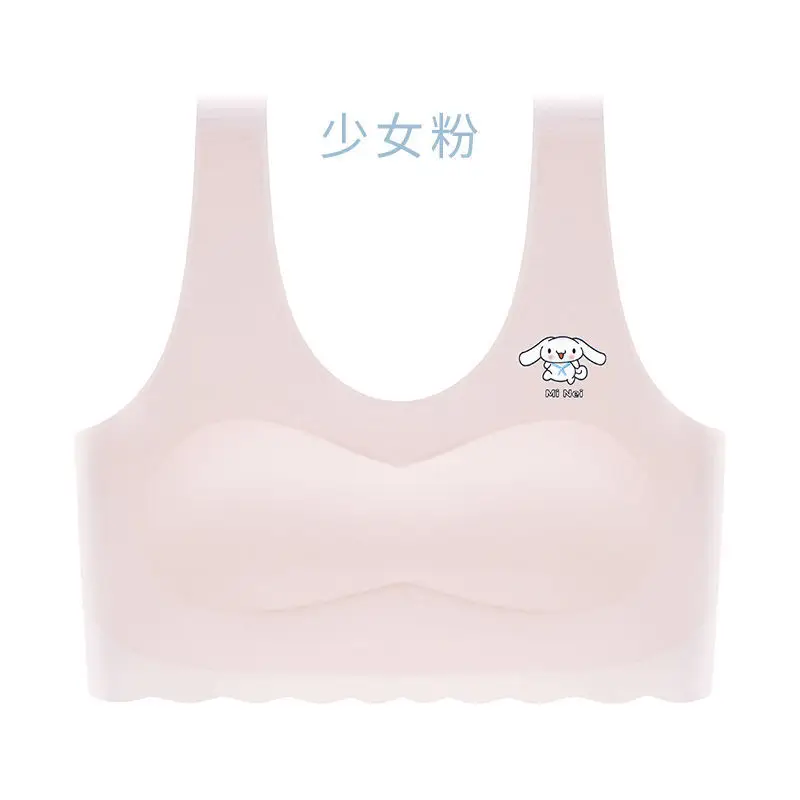 Sports Bra, Puberty Girls' Development Period Girls' Vest with Breast Pads, Girls' Anti-Exposure Vest