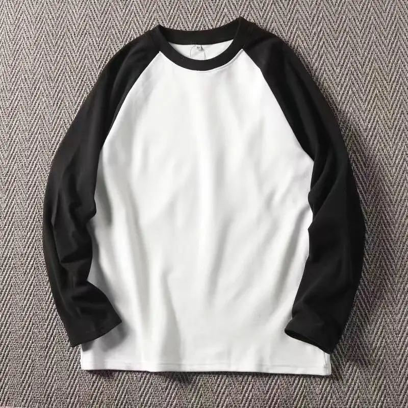 Men's Double-Sided Velvet Raglan Shirt Brown Beige — feature 8