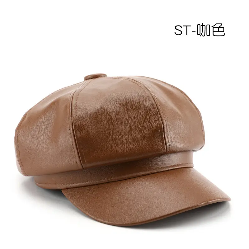 Navy Plaid Chain Cap for Women Winter Army Style - Image 6