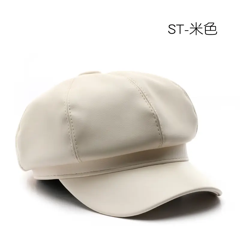 Navy Plaid Chain Cap for Women Winter Army Style - Image 8