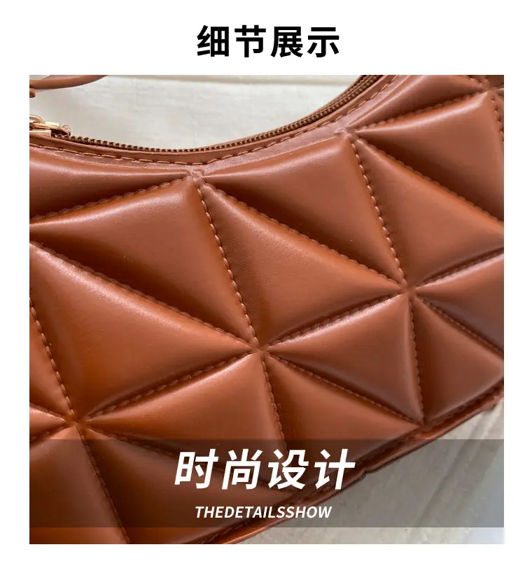 Black Rhombic Shoulder Bag Women 2023 Winter — feature 3