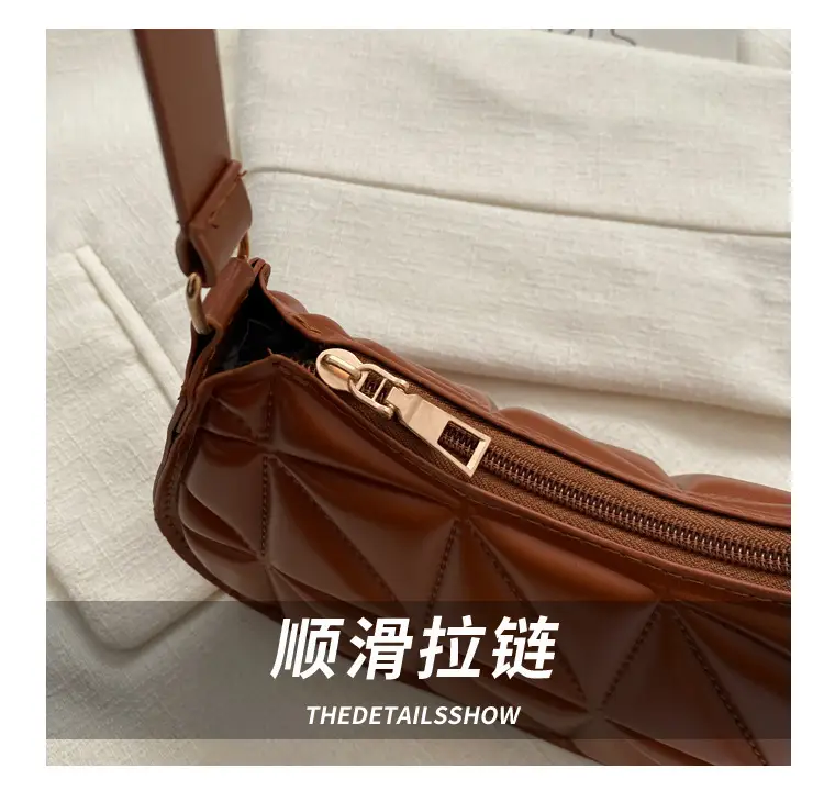 Black Rhombic Shoulder Bag Women 2023 Winter — feature 5