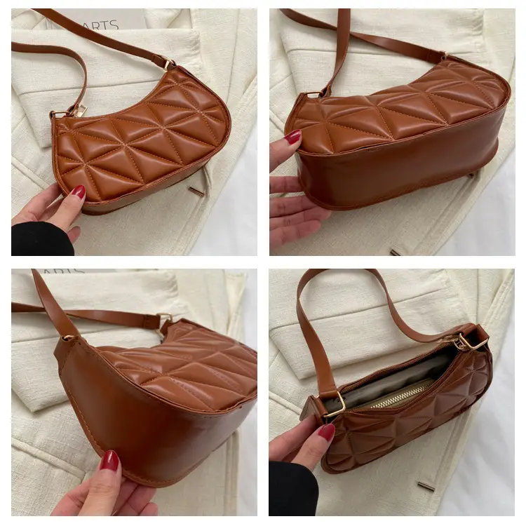 Black Rhombic Shoulder Bag Women 2023 Winter — feature 7