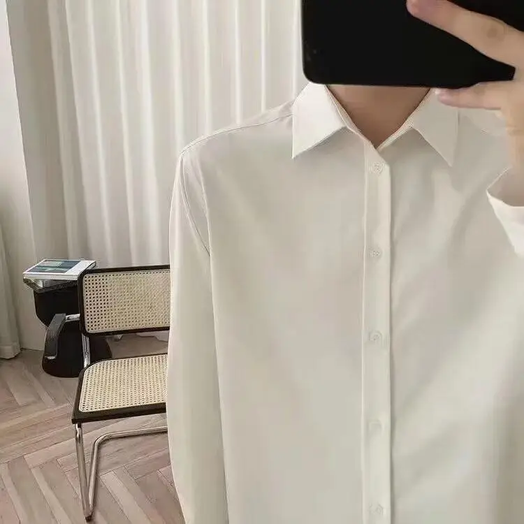 Men's Long Sleeve Black Shirt with Grey Pants — feature 7
