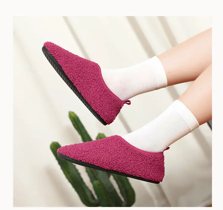 Pink Crossbody Cotton Slippers for Men Women — feature 19