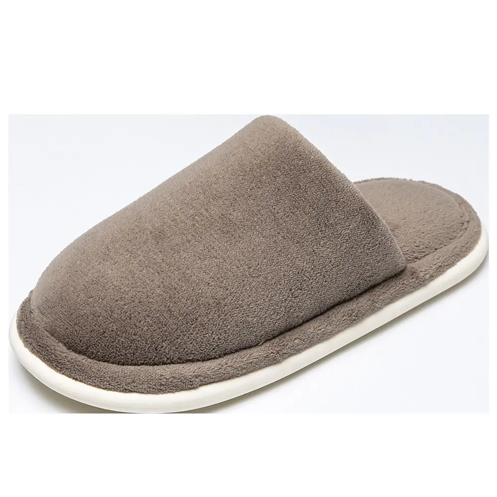 Cotton Slippers Autumn and Winter Couple Indoor Warm Bedroom Soft Sole Non-slip fleece-lined Thickened Coral Fleece Slippers Home Shoes
