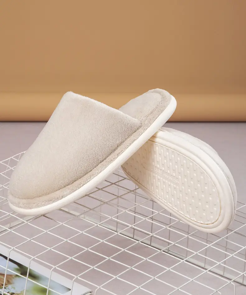 Cotton Slippers Autumn and Winter Couple Indoor Warm Bedroom Soft Sole Non-slip fleece-lined Thickened Coral Fleece Slippers Home Shoes — feature 15