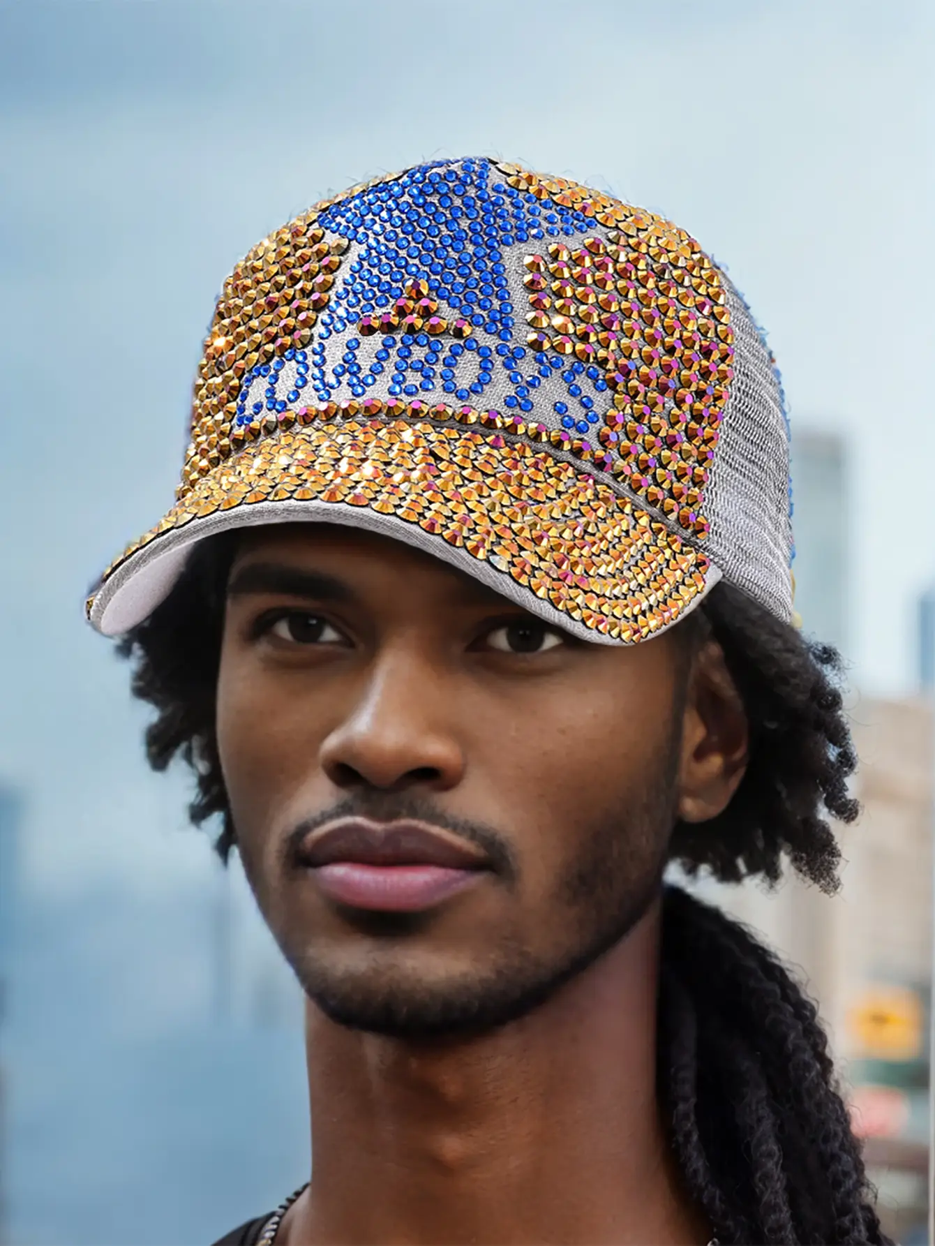 Cross-border Diamond Baseball Cap with Liu Nail Star Design — feature 5