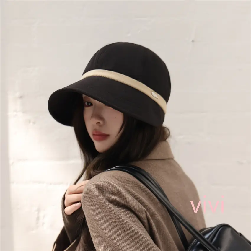 Korean Style Knitted Fisherman Hat for Women Brown Black — feature 5