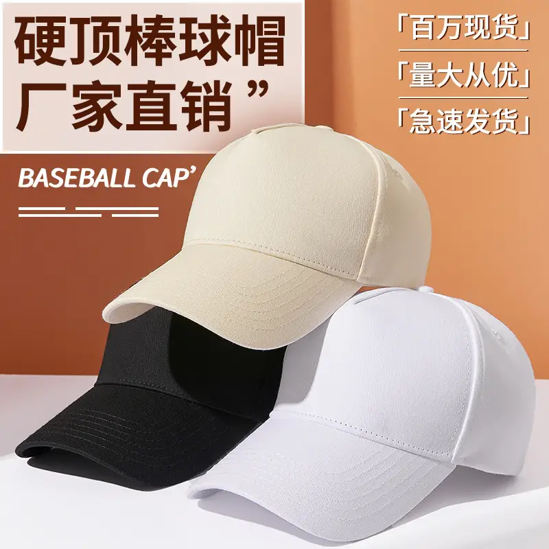 White Baseball Cap Customizable with Logo Embroidery - Image 4
