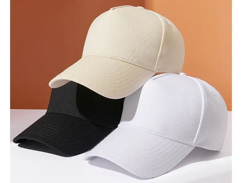 White Baseball Cap Customizable with Logo Embroidery — feature 26
