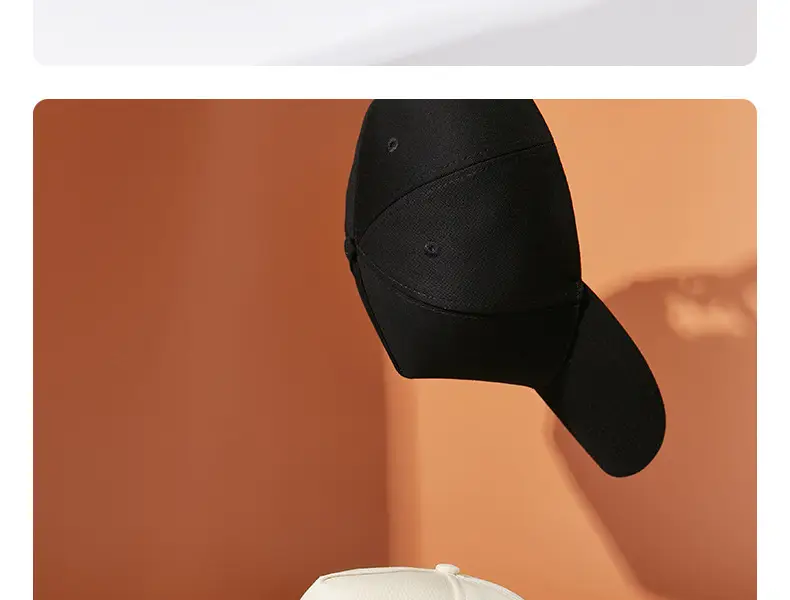 White Baseball Cap Customizable with Logo Embroidery — feature 27