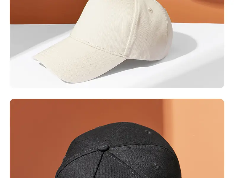 White Baseball Cap Customizable with Logo Embroidery — feature 28
